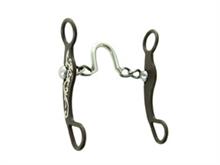 ANTIQUE SILVER SCROLL - PORTED CHAIN BIT