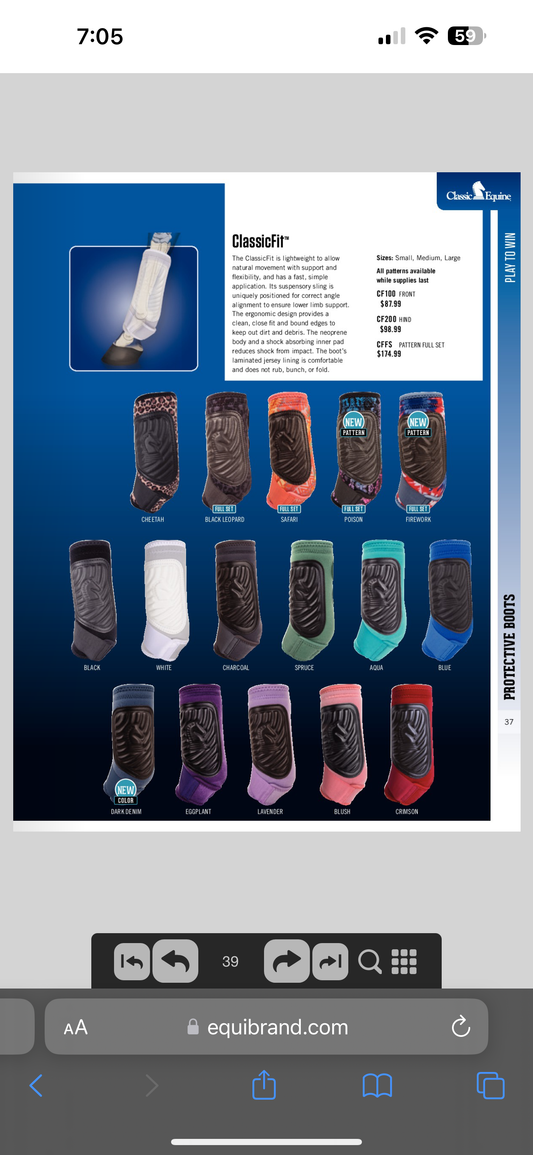 Classic Equine Classic Fit Front Boots