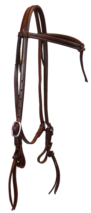 5/8" DOUBLED + STITCHED FUTURITY KNOT HEADSTALL (PINEAPPLE KNOTS)