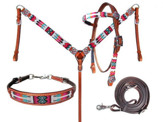 Beaded 3 piece Tack Set