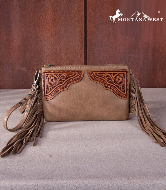 Montana West Fringe Clutch/Wallet