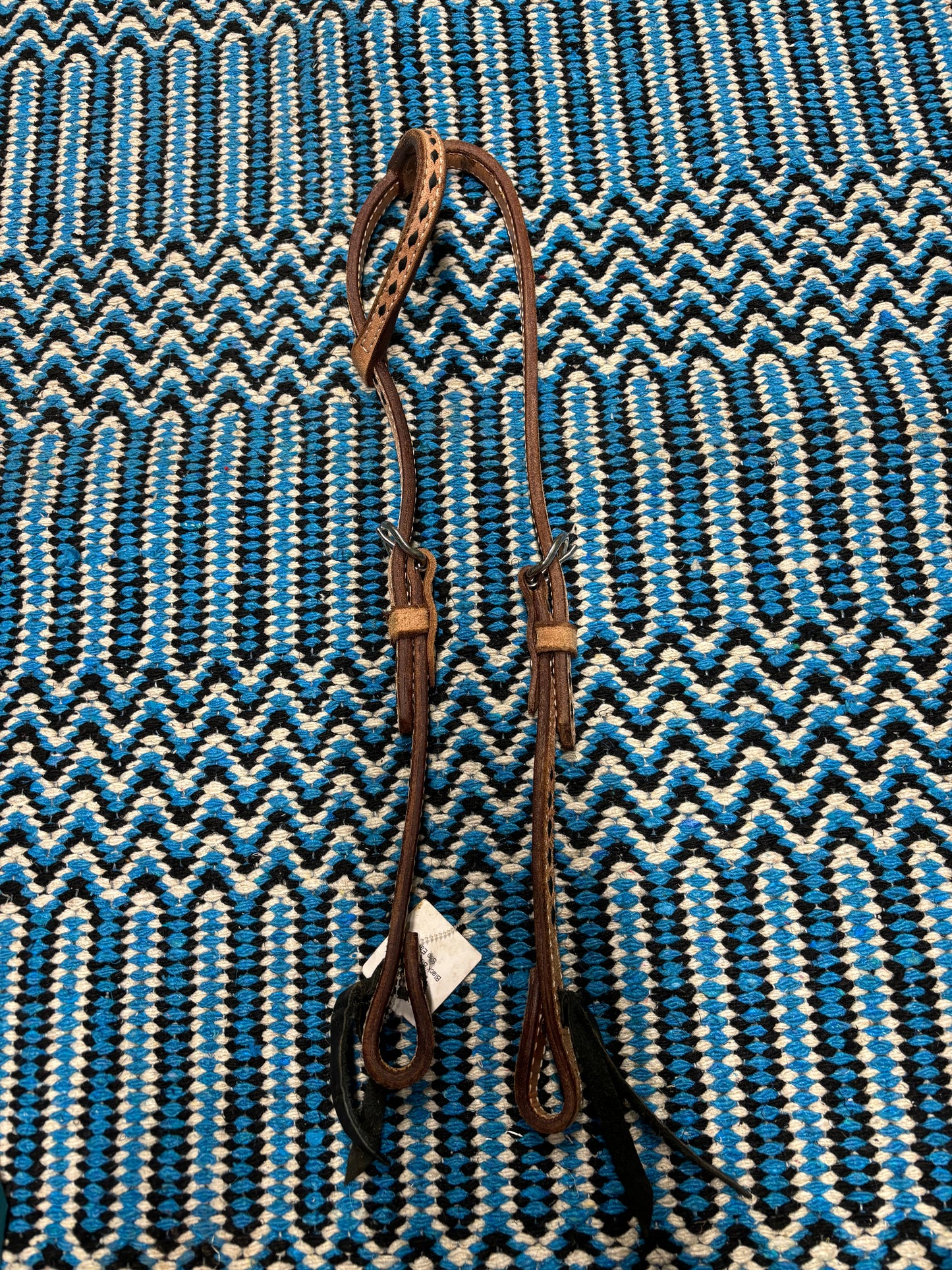 Rough out and buckstitch single ear headstall