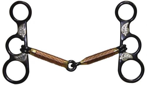 Short Shank Copper wrapped snaffle bit