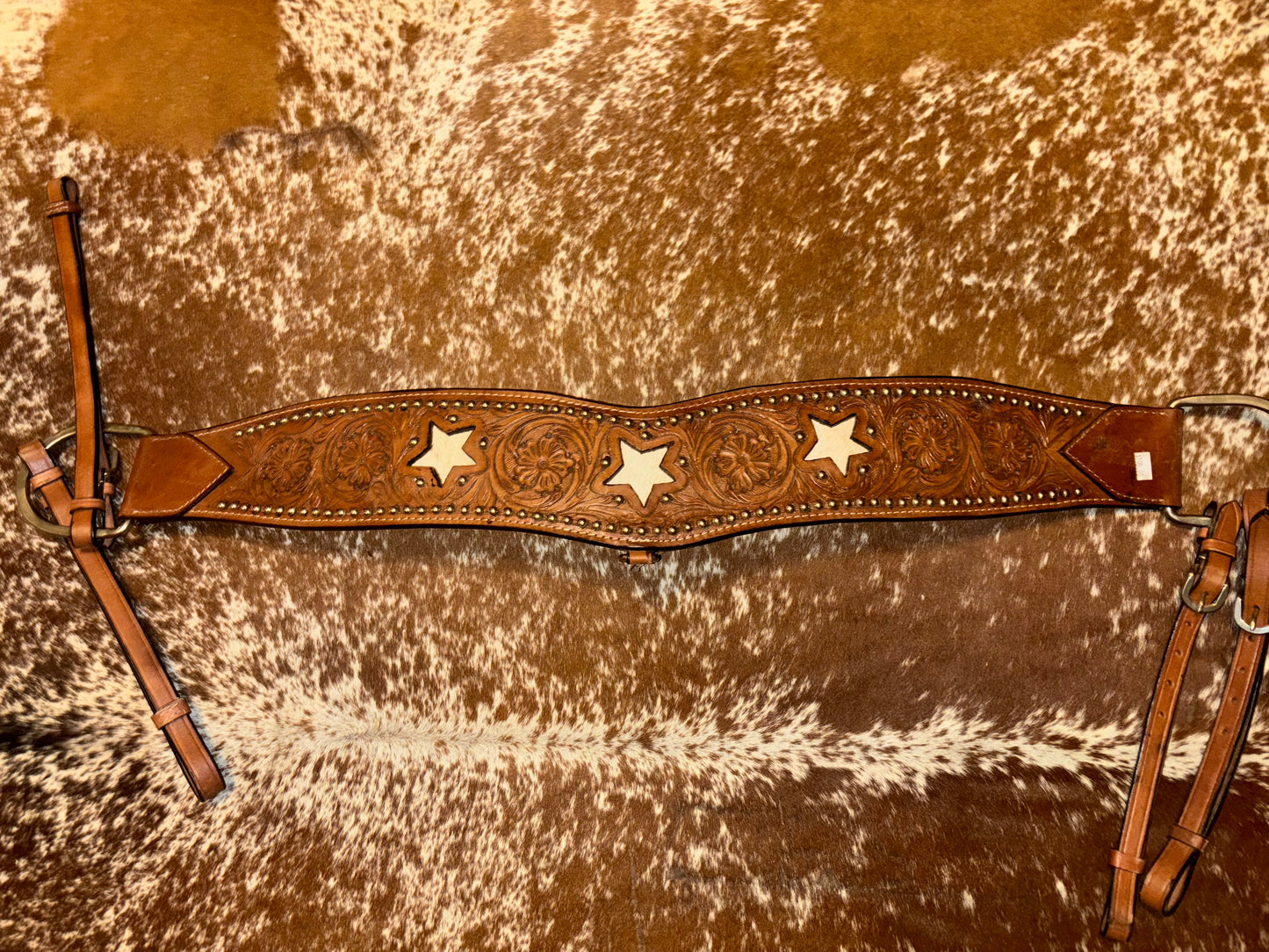 Tooled leather Tripping collar