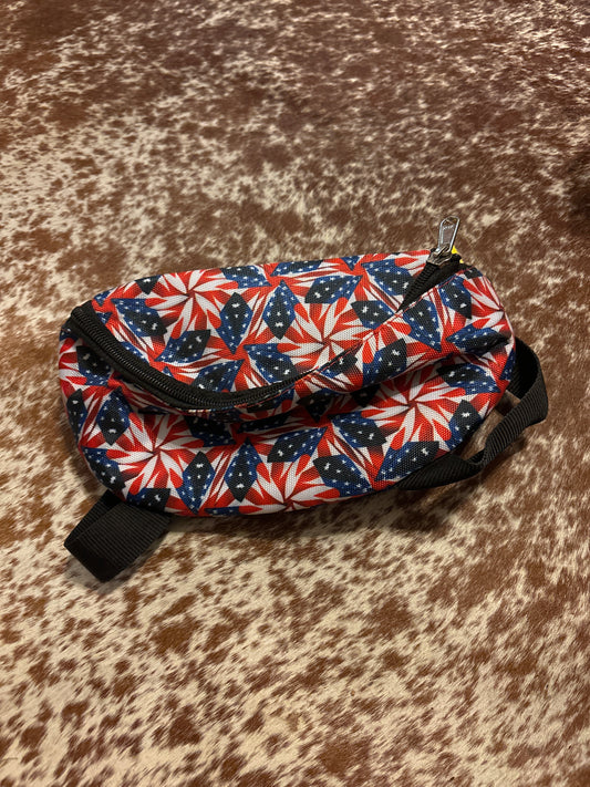 American Flag Saddle Sack