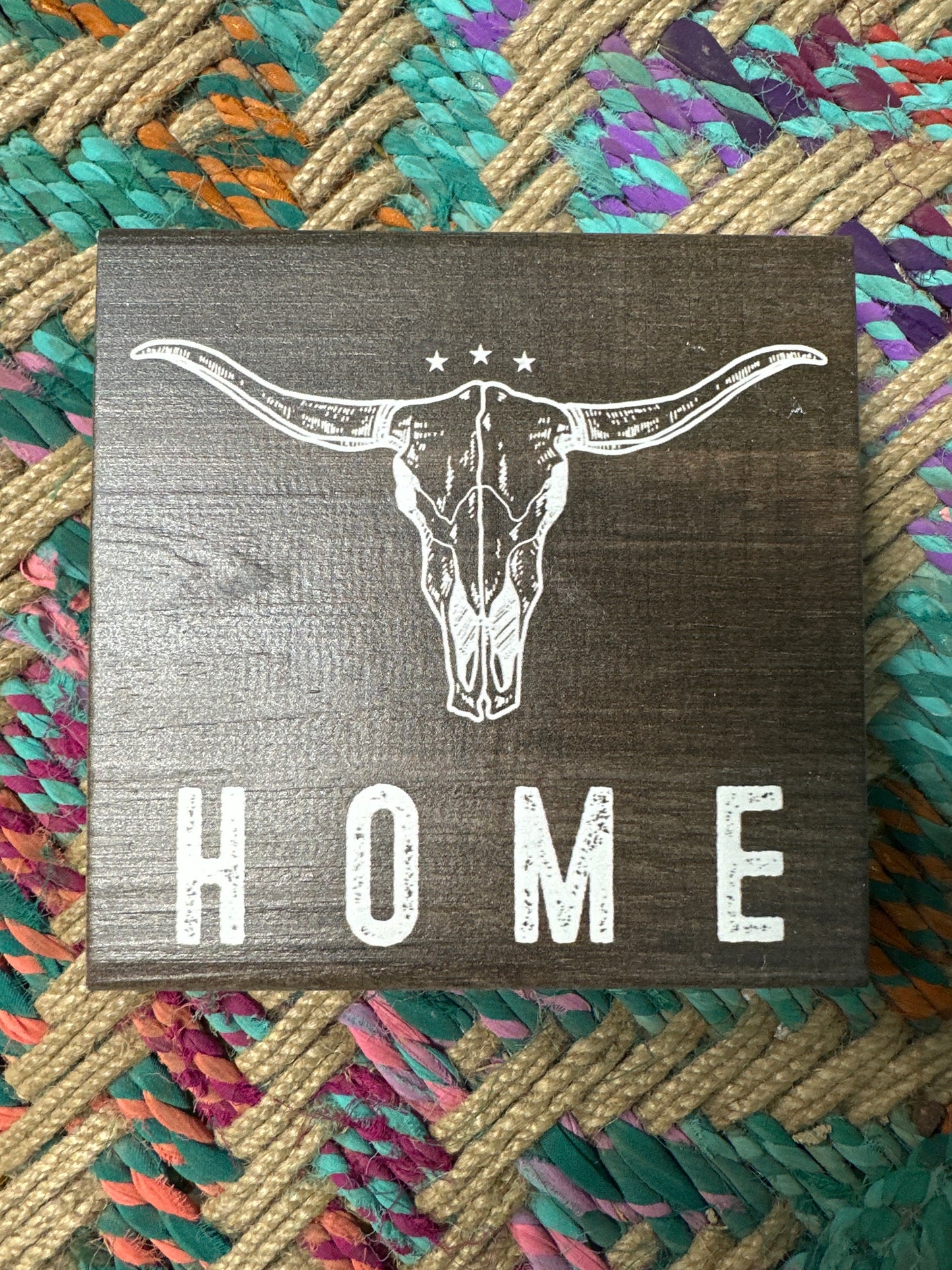 Longhorn Home Wood Art