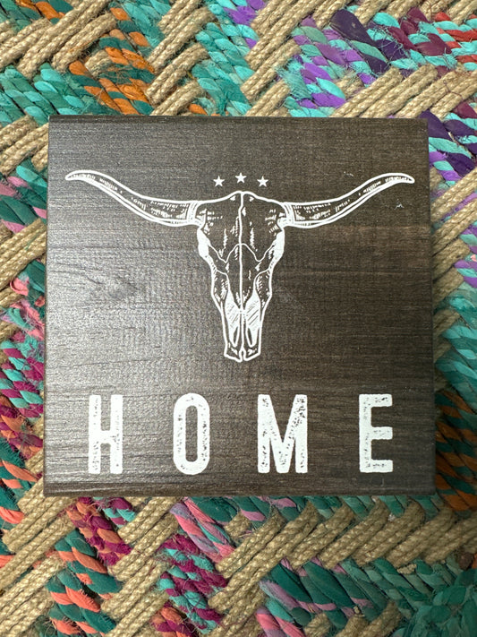 Longhorn Home Wood Art