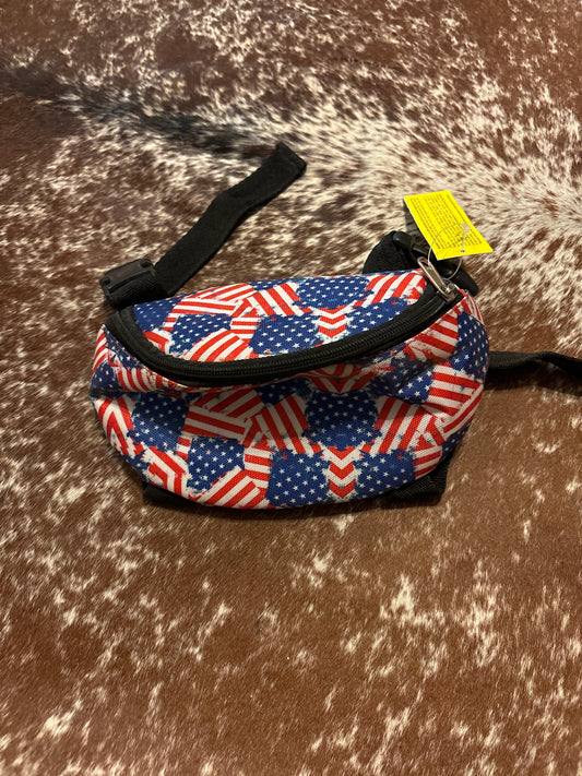 American Flag Saddle Sack