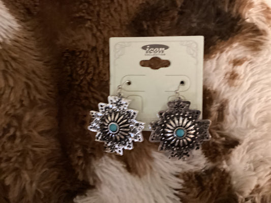 Aztec Turquoise Earrings