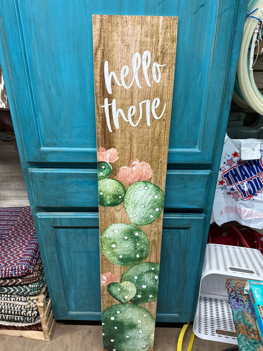 Cactus Porch Sign
