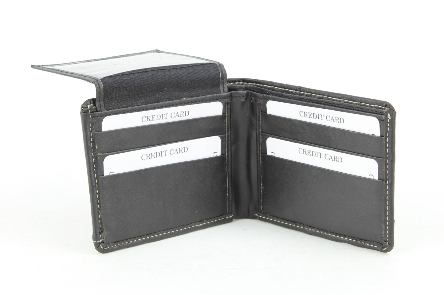 American Bison Vegan Leather Concho Bifold w Steer Medallion