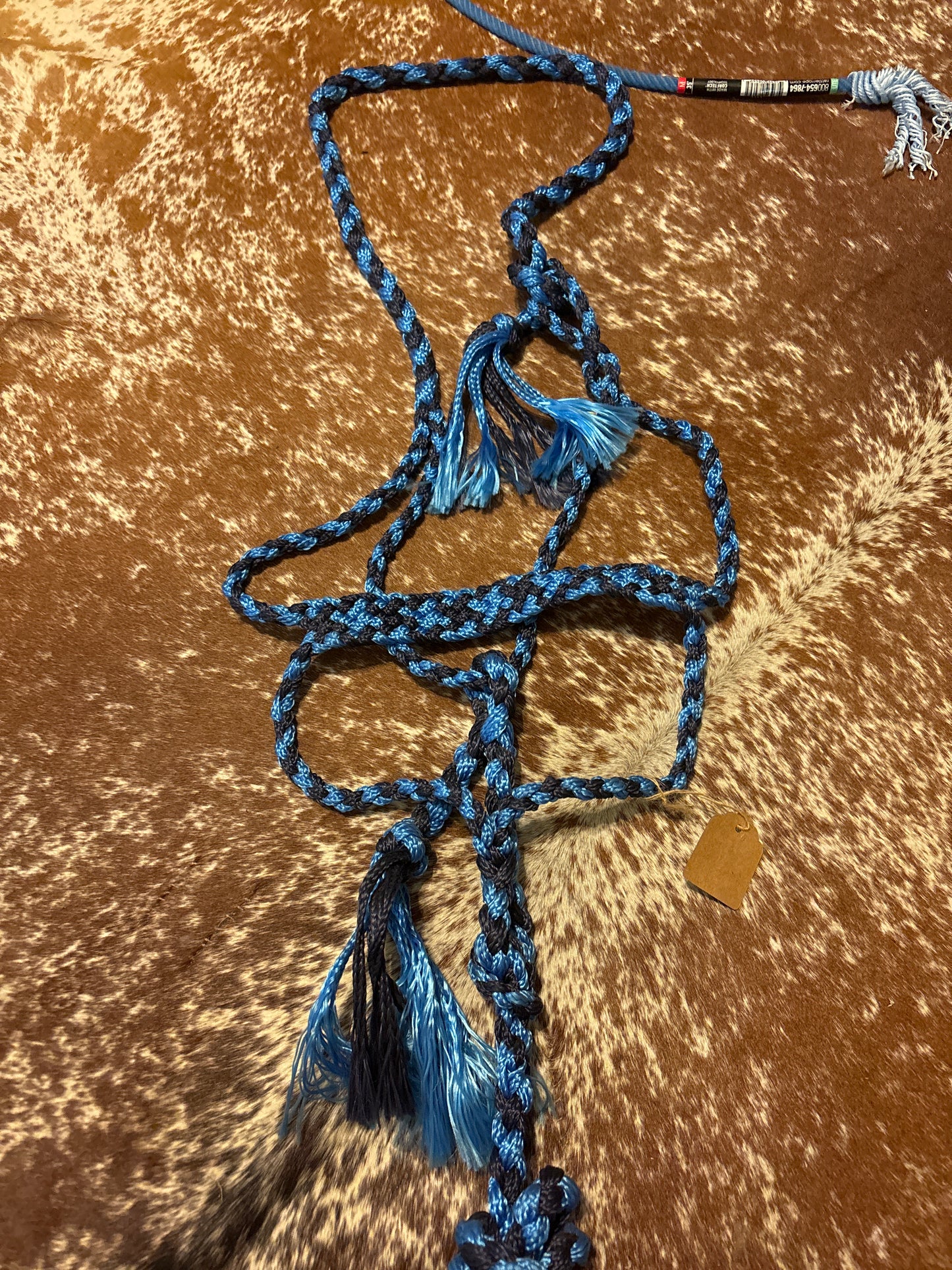 Blue/Navy Mule Tape Halter