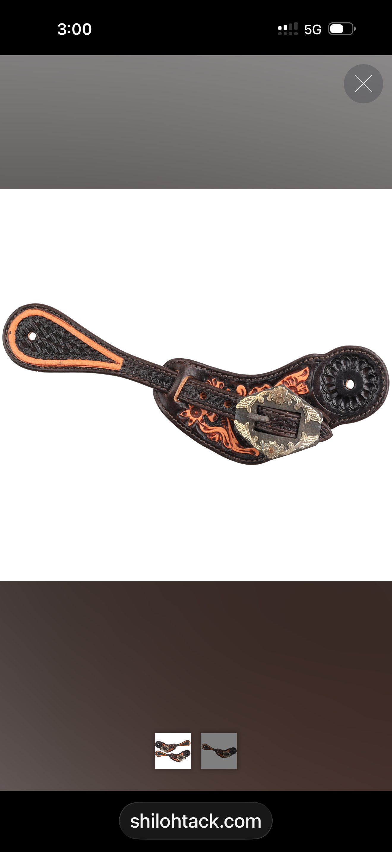 Ladies Gunsmoke Spur Strap