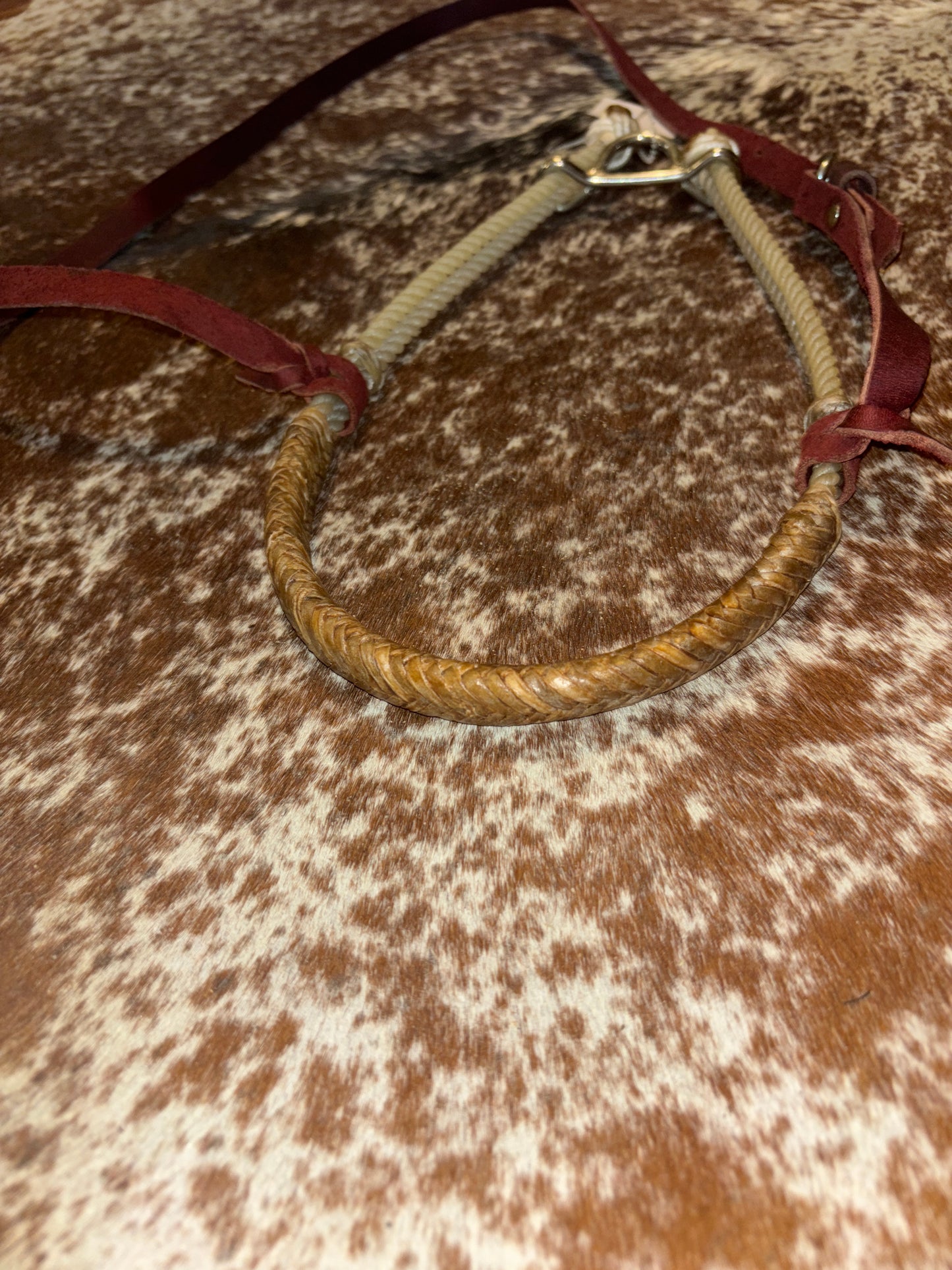 Double Rope Noseband with Rawhide