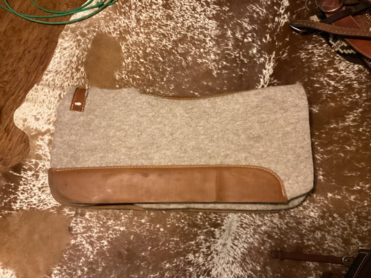 Grey Felt 1” Saddle Pad