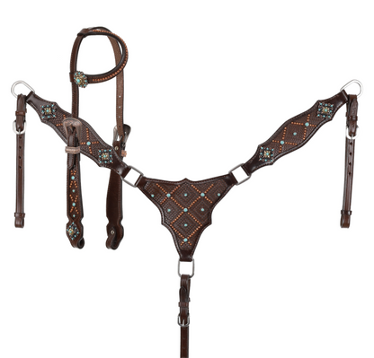 Cowboy weave tack set