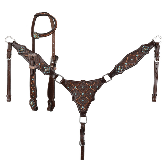 Cowboy weave tack set