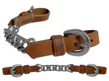 Leather Curb Chain