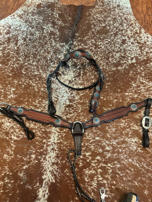 Pony Size Leather Tack set