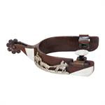 Short shank team roper spur