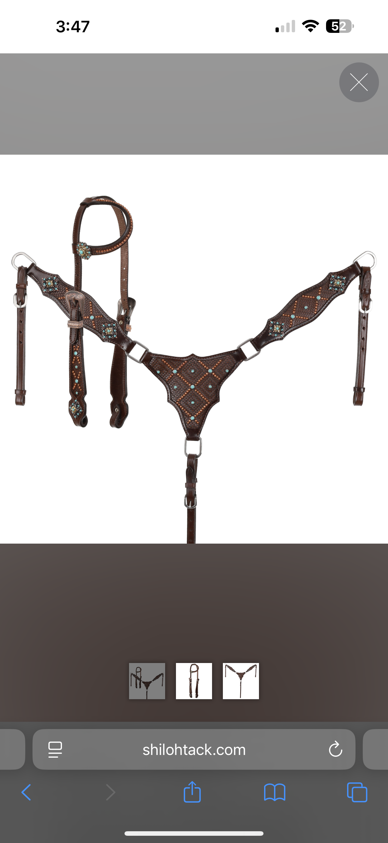 Cowboy weave tack set