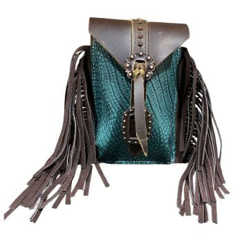 Leather Back Cinch Phone Holder