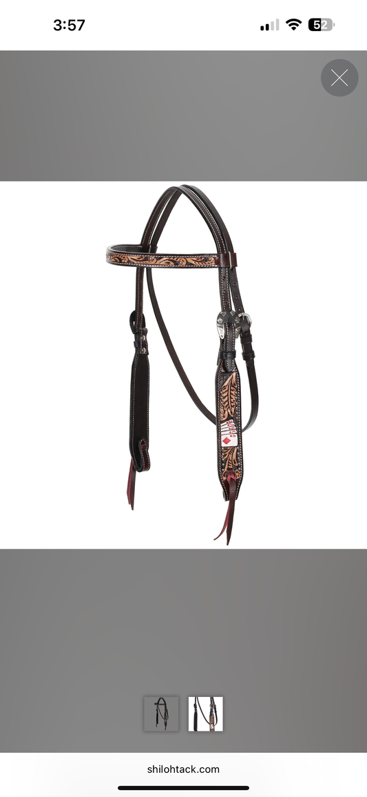 Card Suit browband headstall