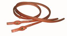 3/4" DOUBLED AND STITCHED SPLIT REINS (DARK OIL)
